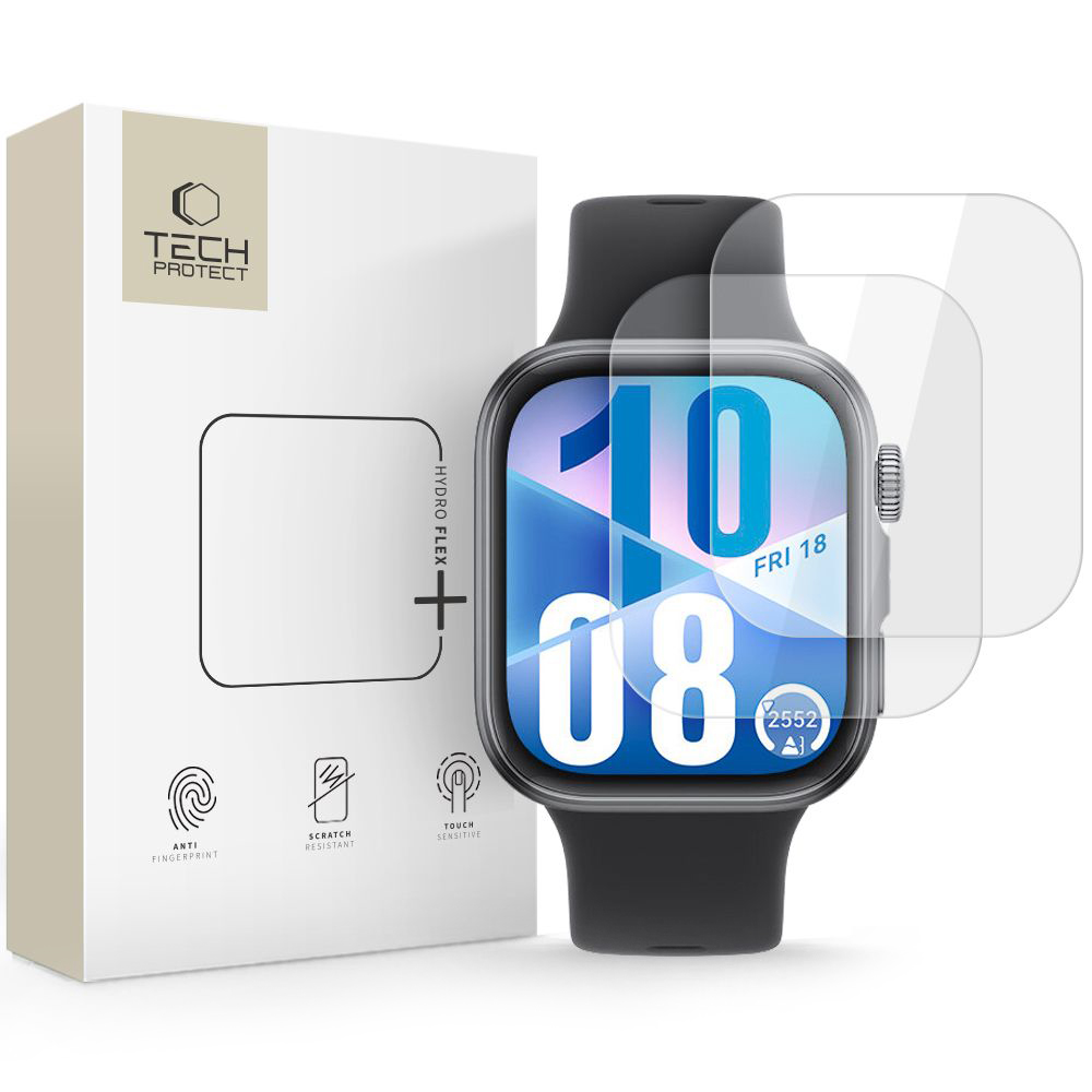 Hydro Flex+ Tech-Protect do Huawei Band Fit 3 / 4, elastyczna folia, dopasowanie do ekranu, ochrona przed zarysowaniami, łatwa aplikacja